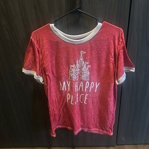 Disney parks pink shirt. Size large.